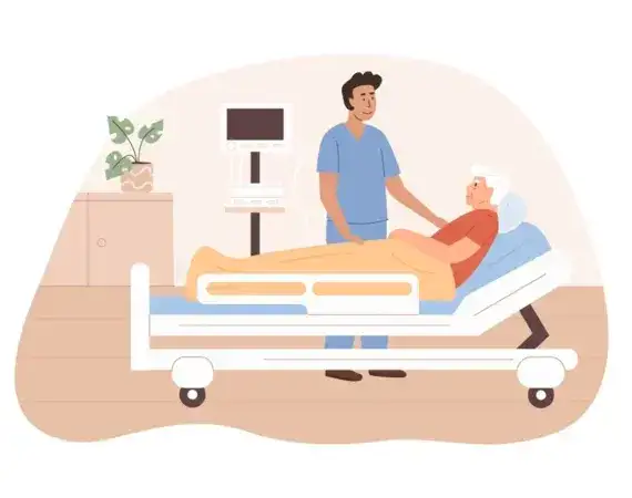 Healthcare Professional Assisting Patient Suffolk County New York in Suffolk, New York