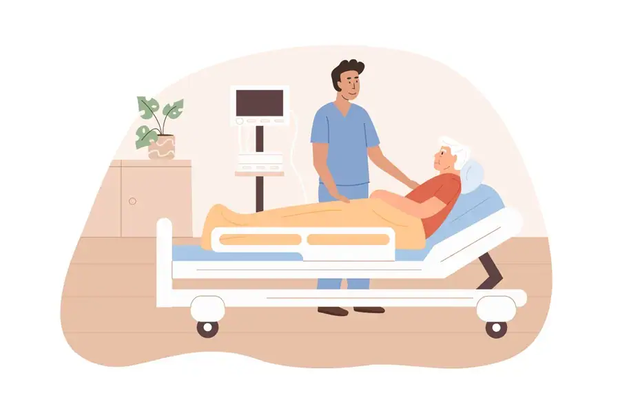 Healthcare Professional Assisting Patient Suffolk County New York in Suffolk, New York