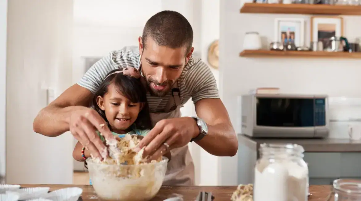 Father Daughter Baking Session Suffolk County New York in Suffolk, New York