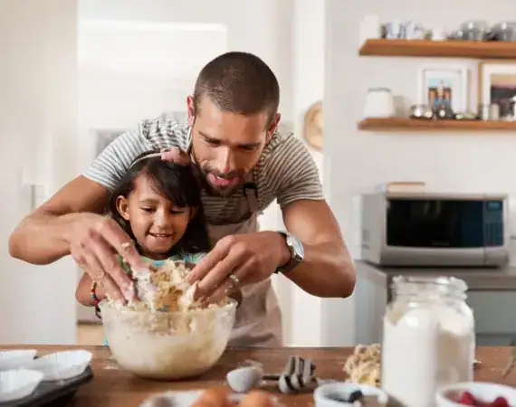 Father Daughter Baking Session Suffolk County New York in Suffolk, New York