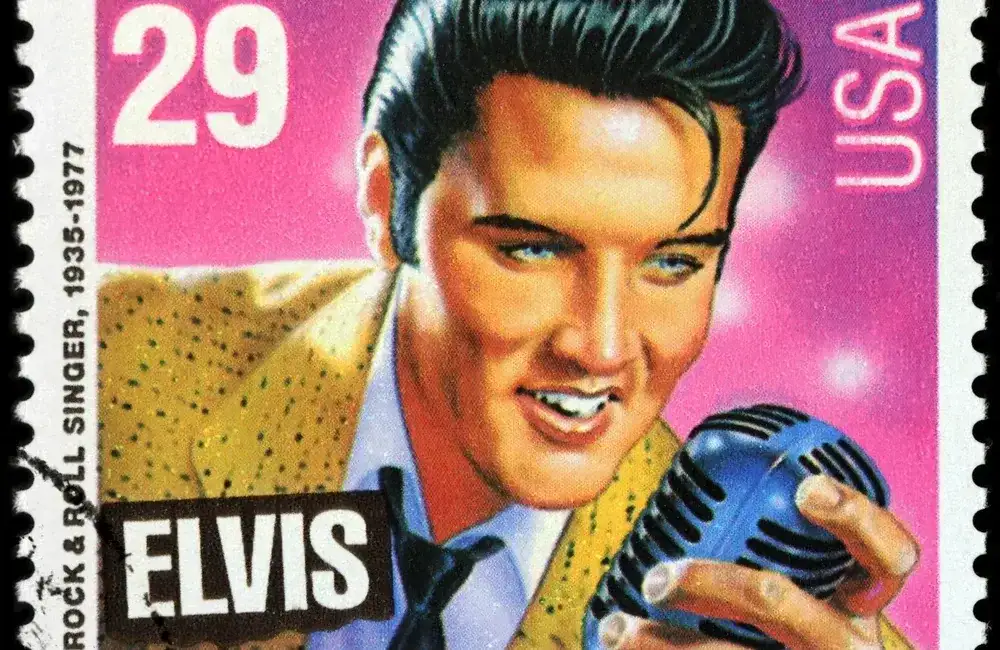Elvis Postage Stamp Usa Suffolk County New York in Suffolk, New York