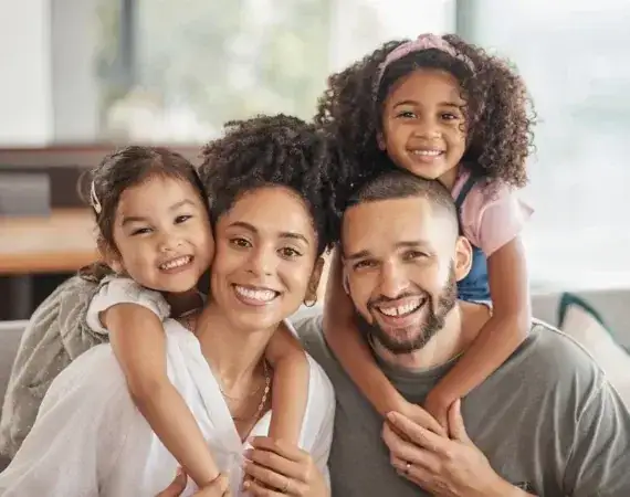 Happy Family Portrait Smiling Suffolk County New York in Suffolk, New York